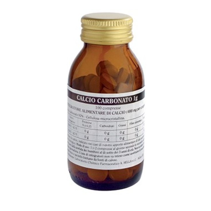Sella Calcio Carbonato Integratore Alimentare 100 Compresse