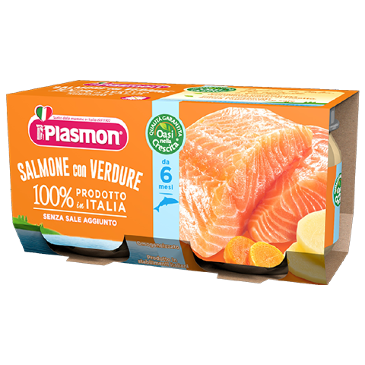 Plasmon Omogeneizzato Salmone Con Verdure 80gx2 Pezzi