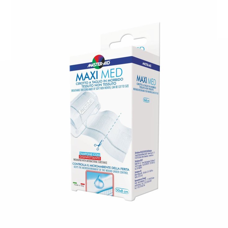 Master-Aid&reg; Maxi Med Cerotto A Taglio In Morbido Tessuto Non Tessuto 8x50cm