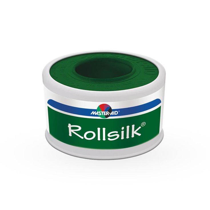 Master-Aid&reg; Rollsilk&reg; Cerotto In Seta Artificiale Bianco m 5 x 1,25 cm