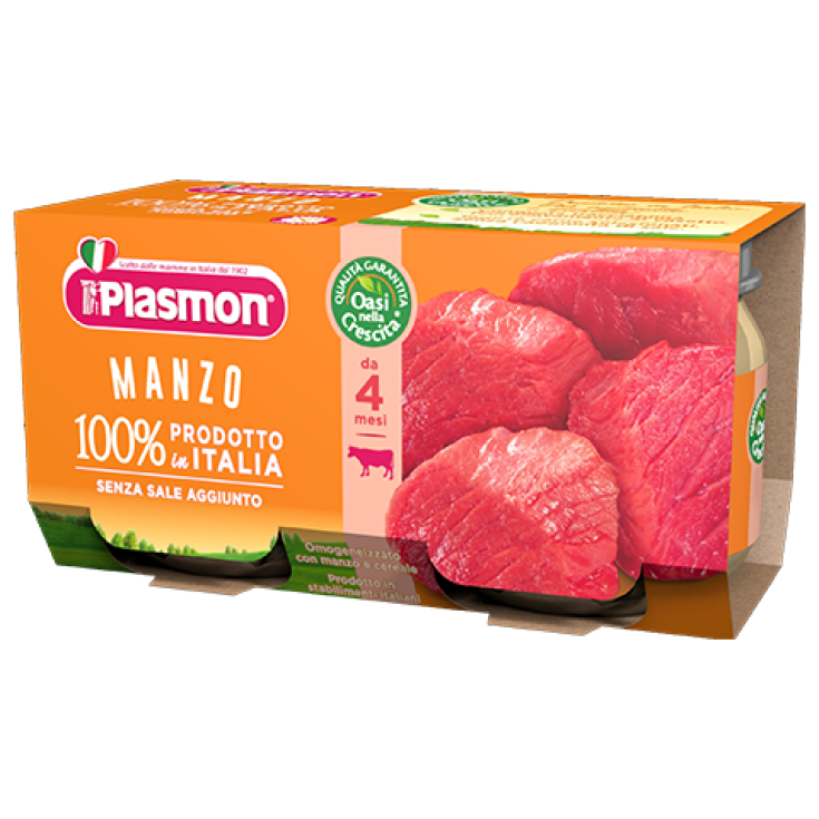 Plasmon Omogeneizzato Manzo 80gx2 Pezzi