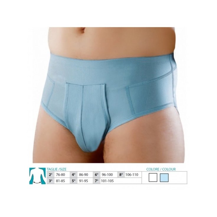 Safte Orione 515 Slip Ernia Inguinale Colore Azzurro Taglia 2
