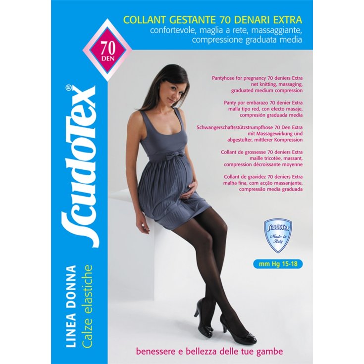 Scudotex Collant Gestante 70 Denari Extra Colore Nero Misura 3