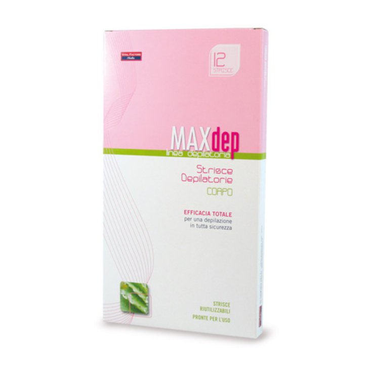 Max Dep Strisce Depilatorie Corpo 12 Strisce