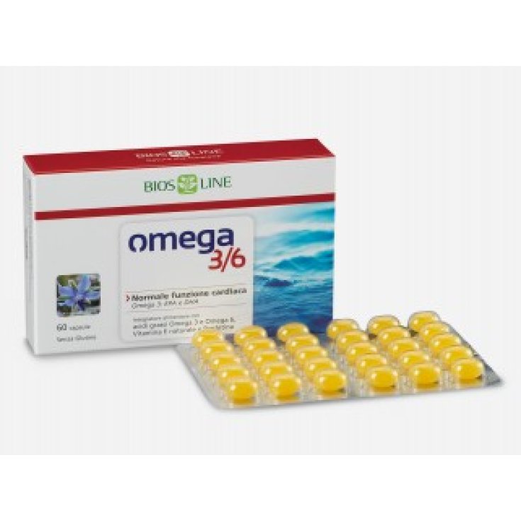 Bios Line Omega 3/6 Integratore Alimentare 60 Capsule Bios Line Omega 3/6 Integratore Alimentare 60 Capsule