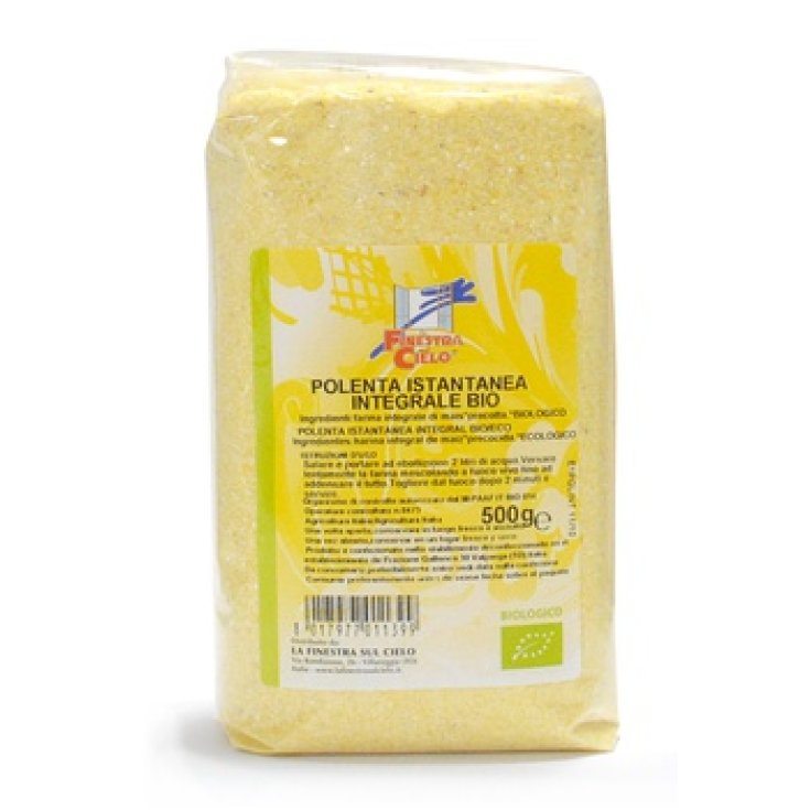 La Finestra sul Cielo Farina Integrale Mais per Polenta Istantanea Bio 500g