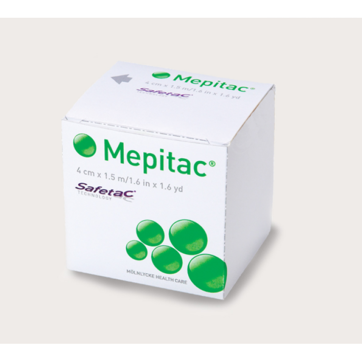 M&ouml;lnlycke&reg; Mepitac&reg; Cerotto Di Fissaggio In Silicone Misura 2cm x 3m 1 Rotolo