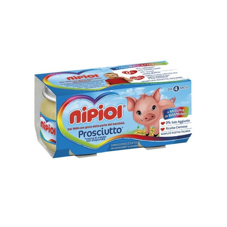 Nipiol Omogeneizzato Di Prosciutto 80g 2 Pezzi