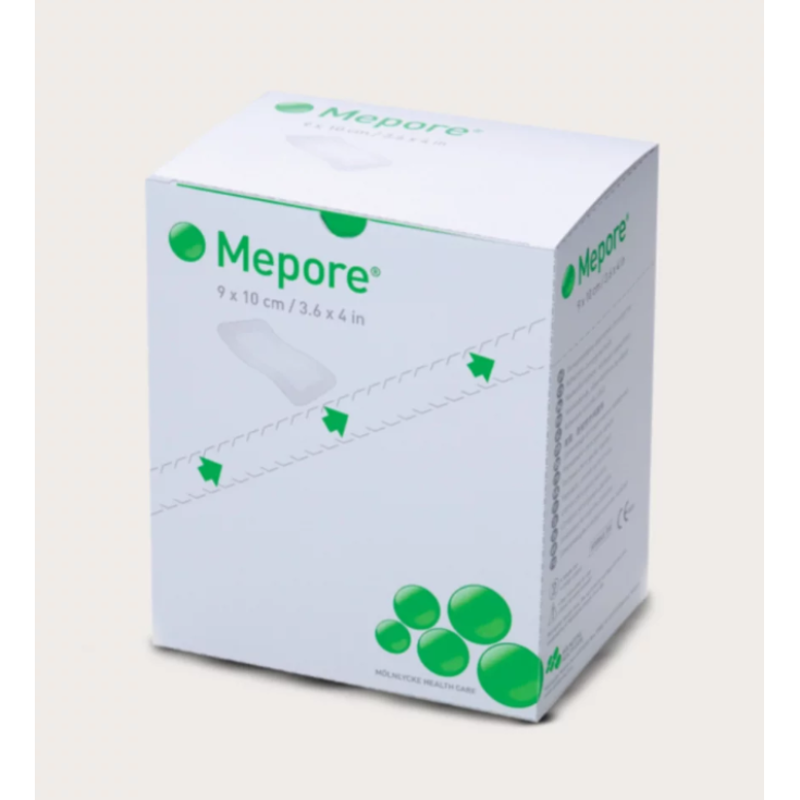 M&ouml;lnlycke&reg; Mepore&reg; Medicazione Autoadesiva Traspirante Misura 9x10cm 5 Pezzi