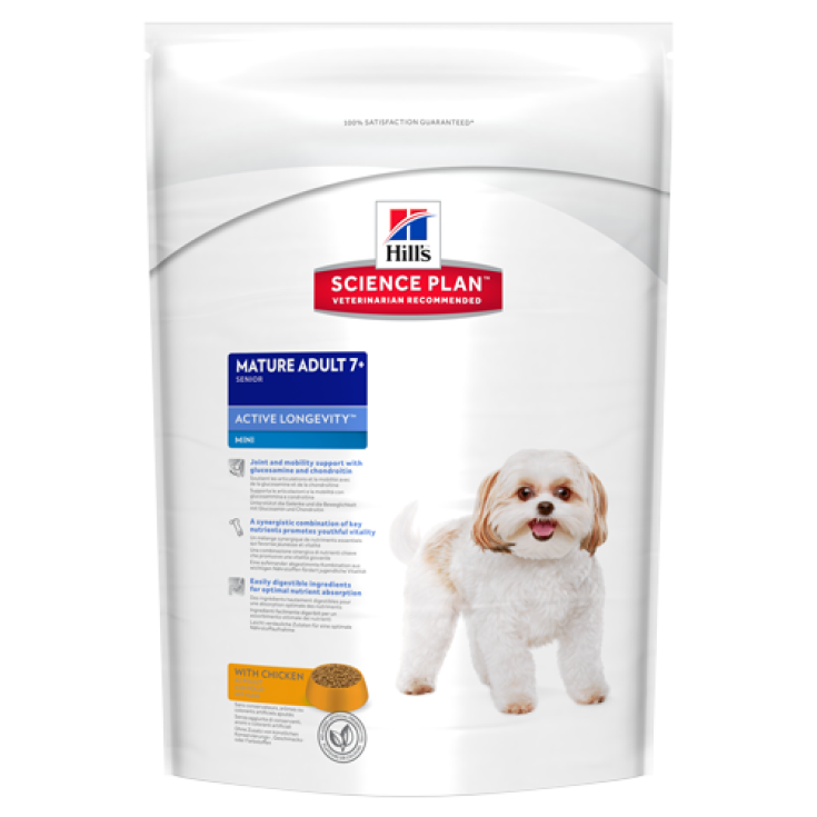 Hill's Science Plan Canine Mature Adult 7+ Active Longevity Taglia Mini con Pollo 800g
