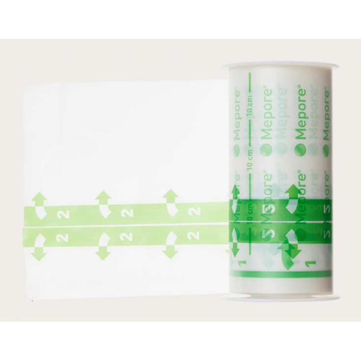 M&ouml;lnlycke&reg; Mepore&reg; Film Roll Medicazione Trasparente Autoadesiva Misura 5x7cm 1 Rotolo