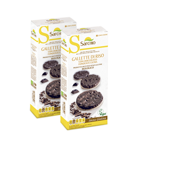 Sarchio Gallette Di Riso Con Cioccolato Fondente Senza Glutine 100g