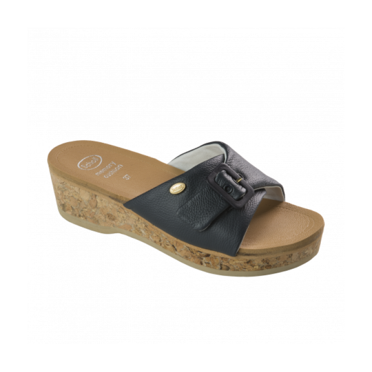 Scholl Wappy Calzatura In Pelle Colore Navy Blue Numero 36