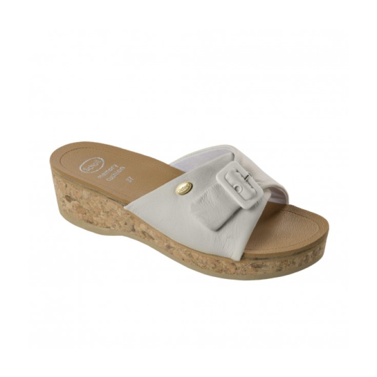 Scholl&reg; Wappy Calzatura Donna Eco Pelle Plantare Memory Cushion&reg; Colore Bianco Misura 39