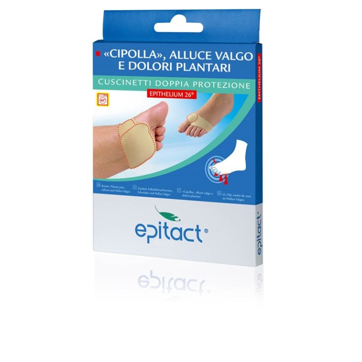 Epitact Alluce Valgo Dolori Plantari Cuscinetti Doppia Protezione Epithelium 26 Misura M 1 Paio