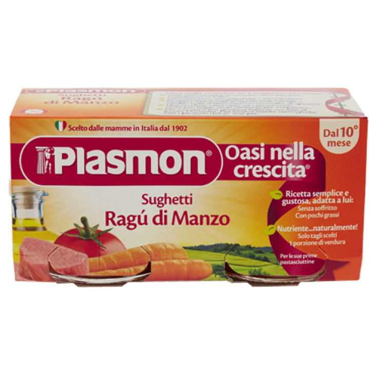Plasmon Sughetto Rag&ugrave; Di Manzo 2x80g