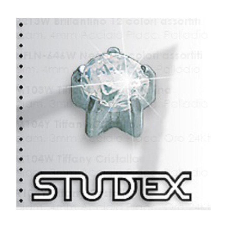 Studex System 75 Tiffany Cristallo In Acciaio 4mm 2 Pezzi