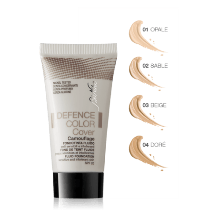 BioNike Defence Color Cover Fondotinta Fluido Correttivo Tonalit&agrave; 04 Dorato 30 ml