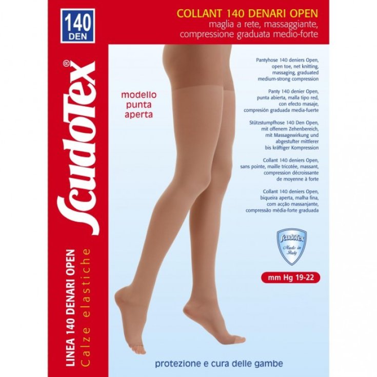 Scudotex Collant 140 Colore Naturale Punta Aperta Taglia 5