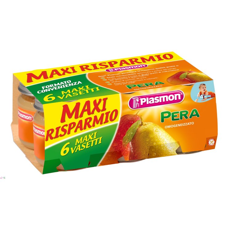 Plasmon Omogeneizzato Di Frutta Pera 6x104g