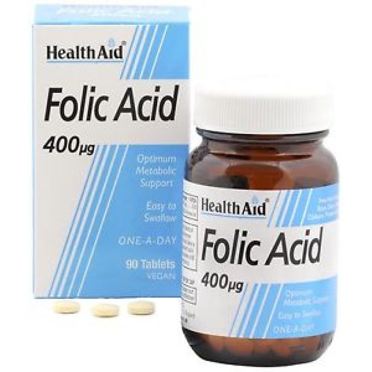 Health Aid Acido Folico 400 Mcg 90 Comp