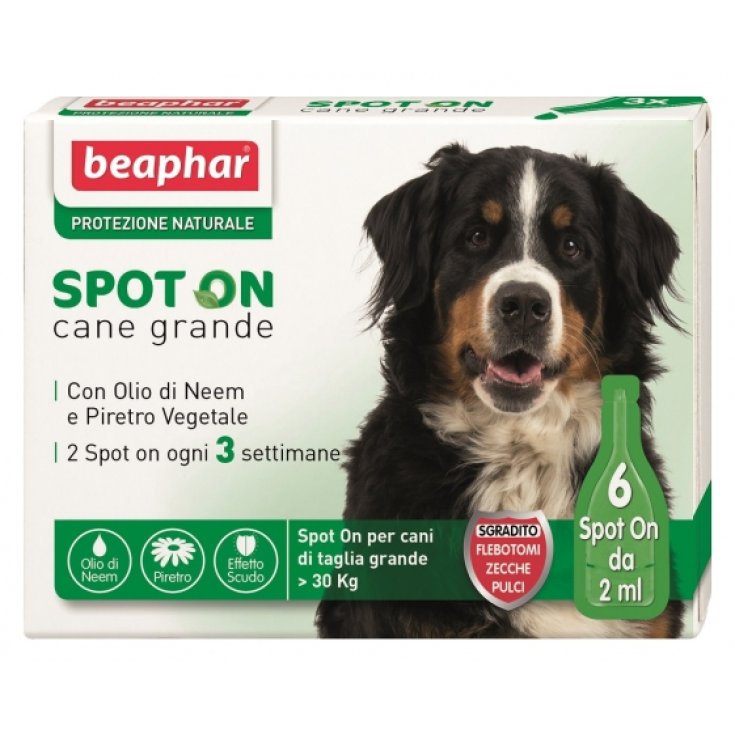 Protezione Naturale Spot On Scudo Cane 3 o 6 Pipette - da 30 Kg - 6 Pipette