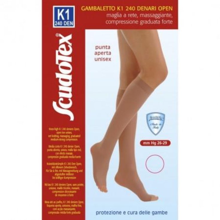 Scudotex Gambaletto Punta Aperta K1 240Den Daino Taglia 4
