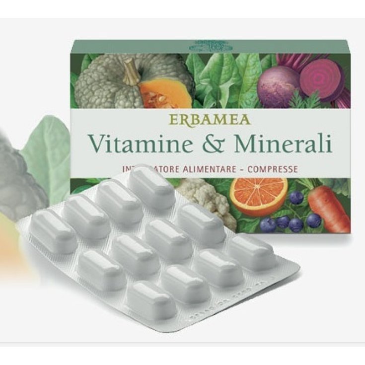 Erbamea Vitamine & Minerali Integratore Alimentare 24 Compresse Erbamea Vitamine & Minerali Integratore Alimentare 24 Compresse