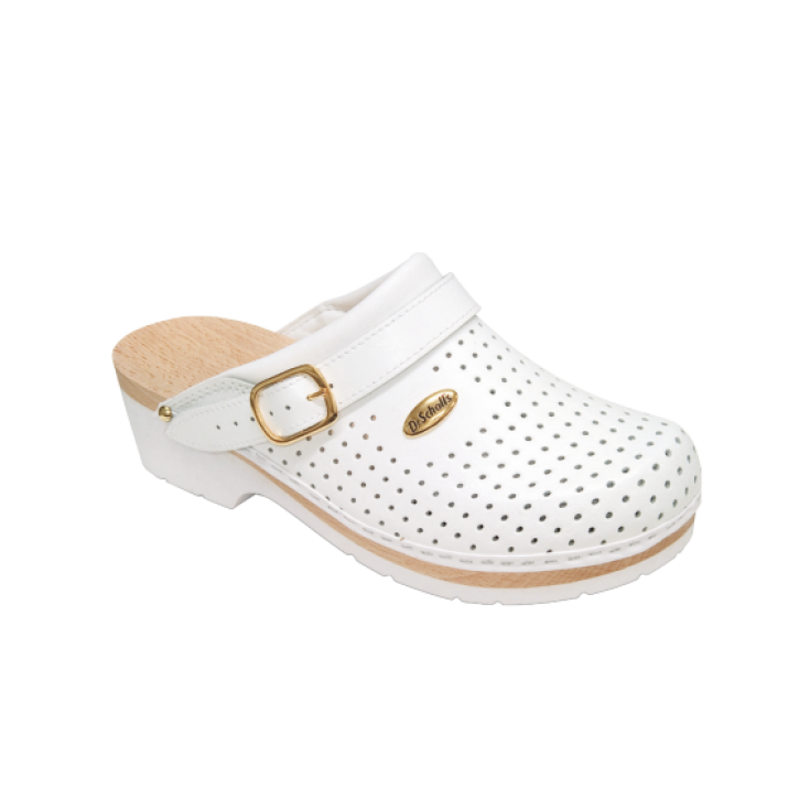 Scholl Clog Supercomfort Plantare Anatominco Colore Bianco Misura 44