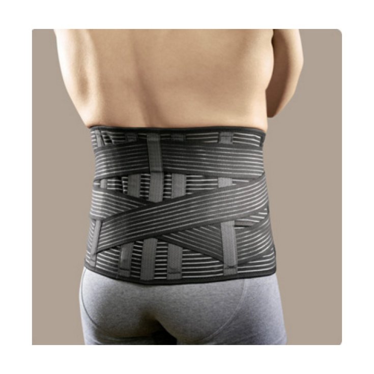 Linearplus70 Corsetto Elastico Millerighe Basso Con Tiranti Ad Incrocio Posteriore Colore Nero Taglia XXL