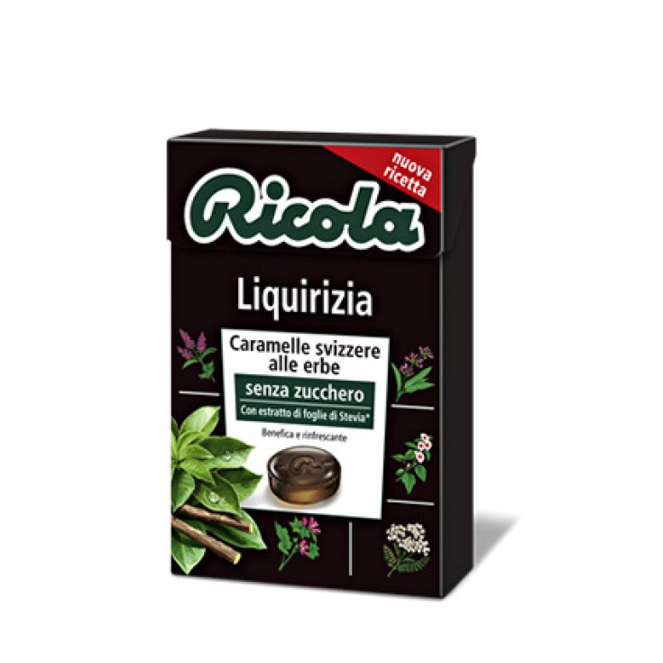 Ricola Liquirizia Caramelle Svizzere Alle Erbe Senza Zucchero 50g