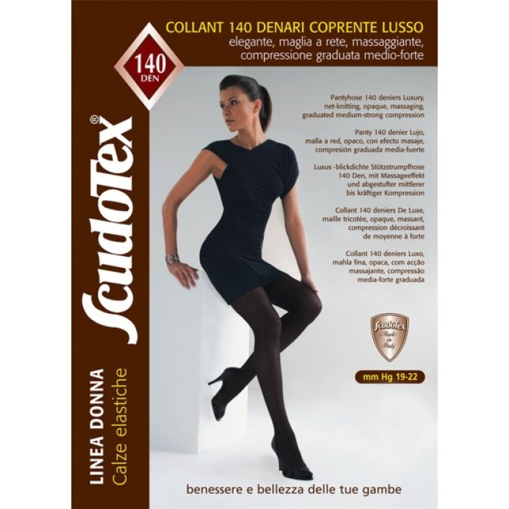 Scudotex&reg; Collant 140 Den Coprente Lusso In Microfibra Colore Castoro Taglia 5