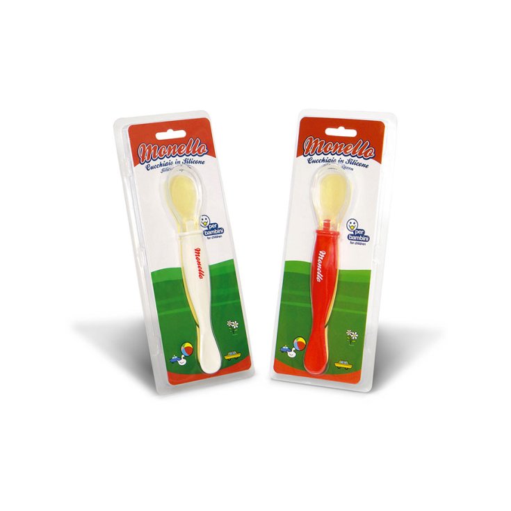 Sterilfarma&reg; Monello Cucchiaio In Silicone Per Bambini Colore Rosso 1 Pezzo