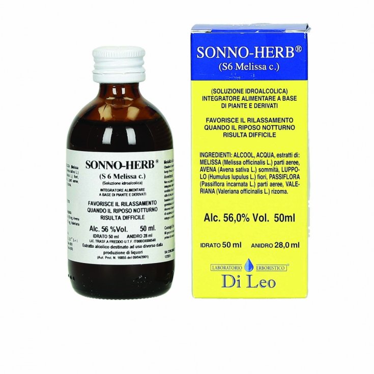 Laboratorio Erboristico Di Leo Sonno Herb S6 Melissa Integratore Alimentare 50ml