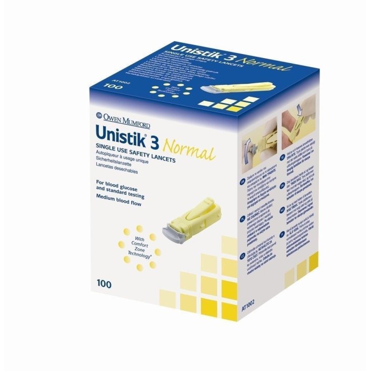 Unistik 3 Normal 100 Lancette