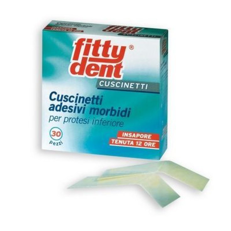 Fittydent Cuscinetti Adesivi Morbidi Per Protesi Inferiore 30 Pezzi