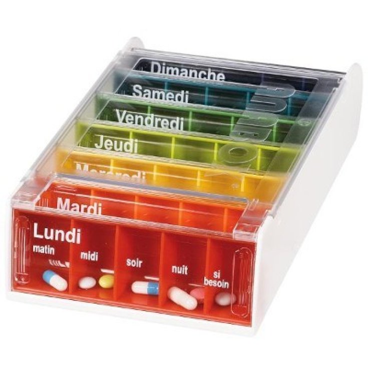 Anabox Porta Pillole Settimanale Arcobaleno