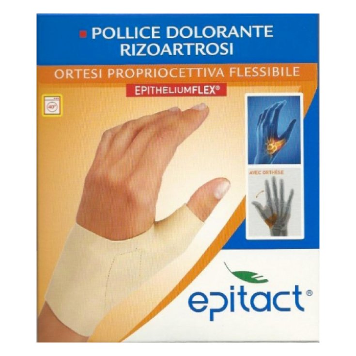 Epitact Pollice Dolorante Ortesi Porpriocettiva Flessibile Mano Sinistra Misura M