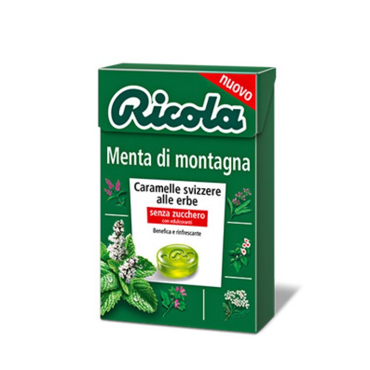 Ricola Menta Di Montagna Caramelle Svizzere Alle Erbe Senza Zucchero 50g