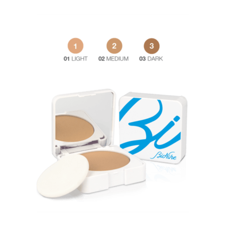 BioNike Acteen Make-Mat Fondotinata Compatto In Crema SPF 50 Tonalit&agrave; 03 Dark