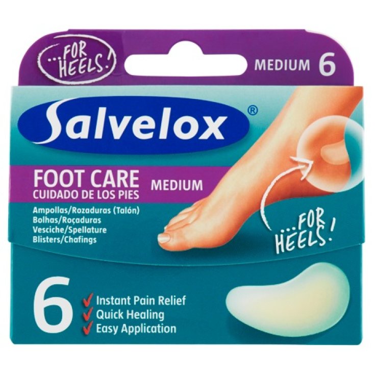 Salvelox Foot Care Medium Blisters 6 Unit&agrave; 40&times;61 mm