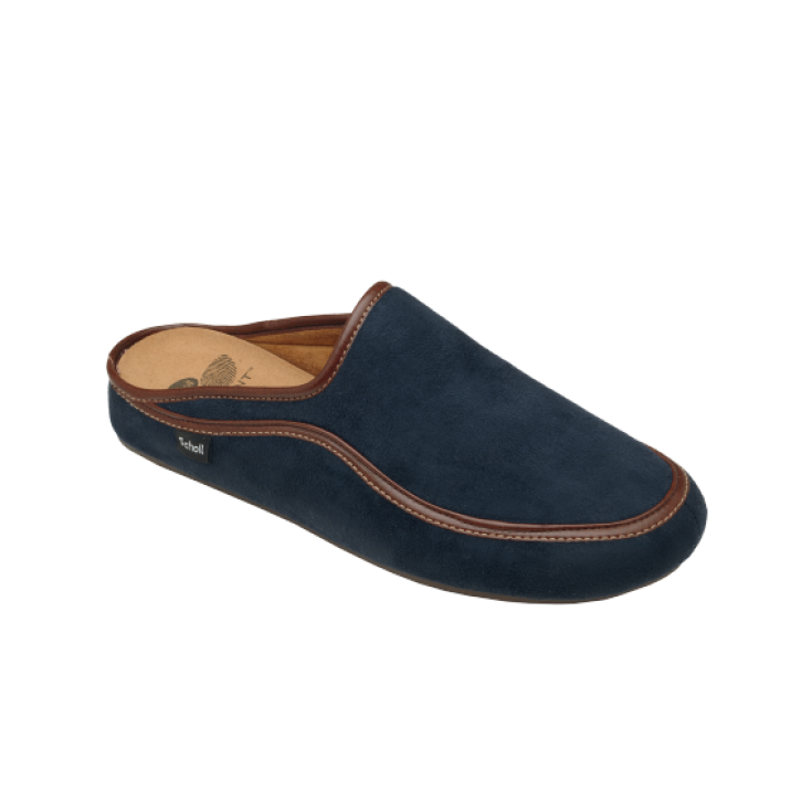 Scholl Brandy Ciabatta Uomo Plantare Bioprint Colore Navy Blue Taglia 42