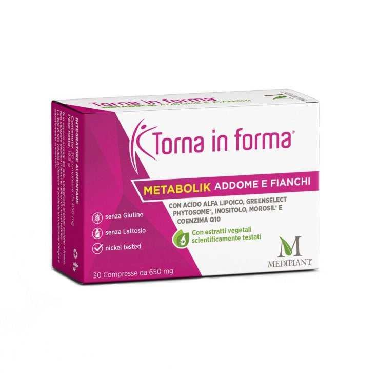 Torna In Forma Addome e Fianchi Integratore Alimentare 30 Compresse