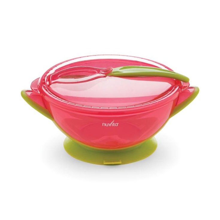 Nuvita Ciotola Con Coperchio E Cucchiaio Colore Rosa 1 Pezzo