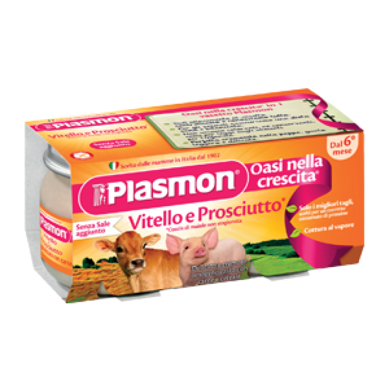 Plasmon Omogeneizzato Vitello E Prosciutto Cotto 4x80g