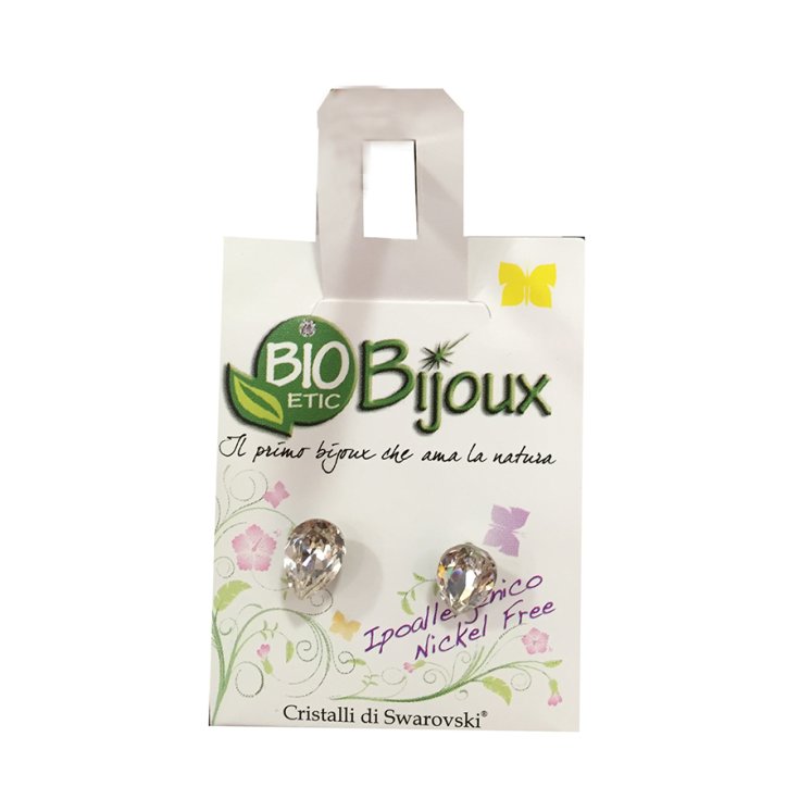 Bioetic Bijoux Orecchino Goccia 8 mm Crystal