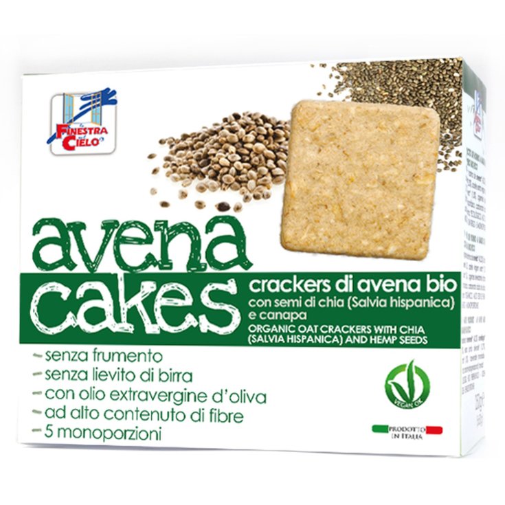 La Finestra Sul Cielo Avenacakes Crackers Avena Con Semi Di Chia E Canapa Bio 250g