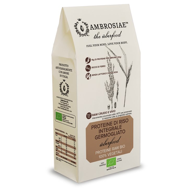 Ambrosiae The Uberfood Proteine Di Riso Integrale Germogliato Proteine 100% Vegetali 200g