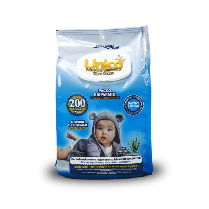 Sterilfarma&reg; Unico Salviettine Umidificate 200 Salviette