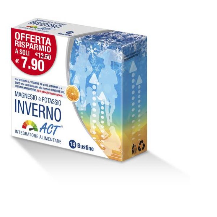 F&F Magnesio Potassio Inverno Act Integratore Alimentare 14 Bustine